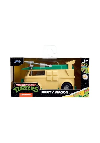 Jada Toys Teenage Mutant Ninja Turtles 1:32 Parti Vagonu Döküm Araba Çok Renkli