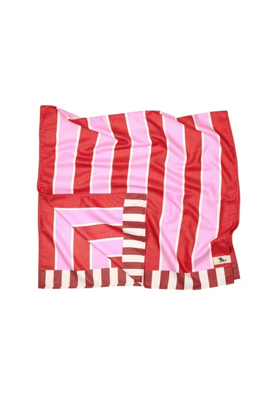 Dock And Bay Banyo Havlusu Waffle L Cherry Bomb Kırmızı Pembe