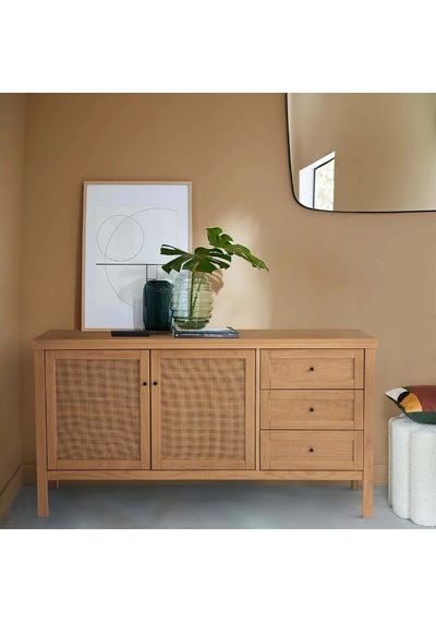 Altea Rattan Detaylı Masif Konsol Ahşap