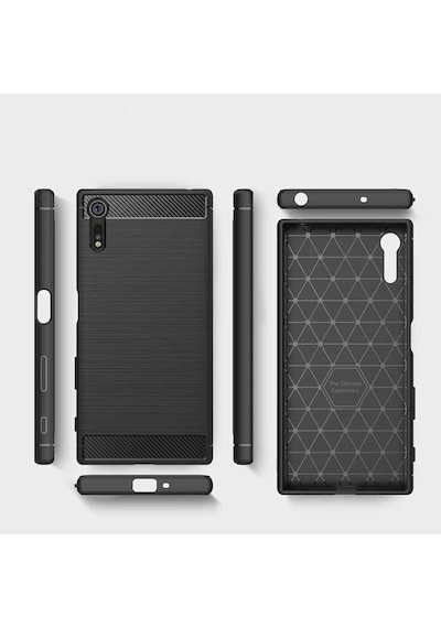 Sony Xperia Xz1 Kılıf Zore Room Silikon Kapak Gri