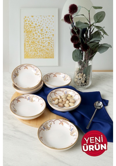Keramika Bronze Bloom Halka Çerezlik / Sosluk 13 Cm 6 Adet 22929