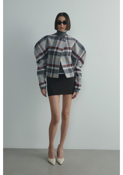 Suud Collection Kahverengi Faye Mini Etek Kahve