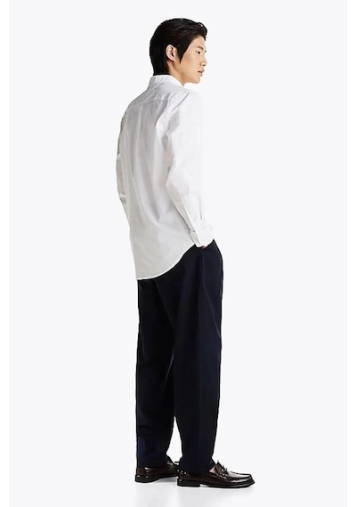 Tommy Hilfiger Flex Poplın Kent Collar Sf Shırt Erkek Beyaz Gömlek - Mw0mw38137 Beyaz