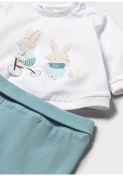 Mayoral Yenidoğan Erkek Bebek Better Cotton Eşofman Takım Beyaz