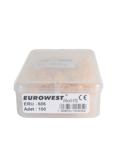 Eurowest Ecu - 606 M6 Yuvarlak Tip İzoleli Kablo Ucu