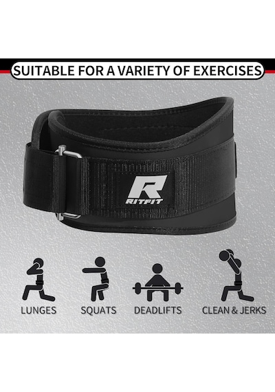 Weight Lifting Belt - Great For Squats, Lunges, Deadlift, Thrusters - Men And Women - 6 Inch Black/camouflage