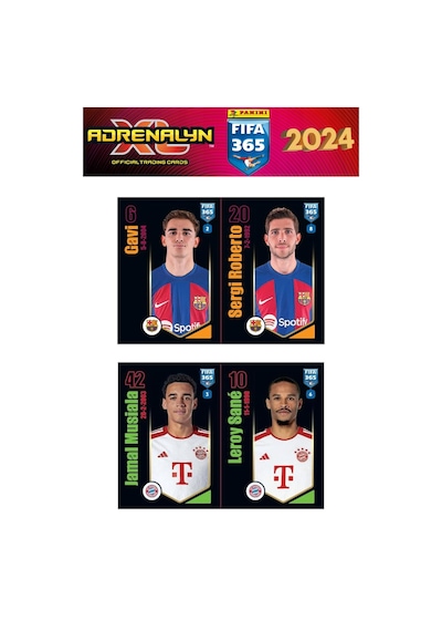 Panini Fifa 365 2024 Futbolcu Stickers Kartları - 12 Paket 60 Stickers