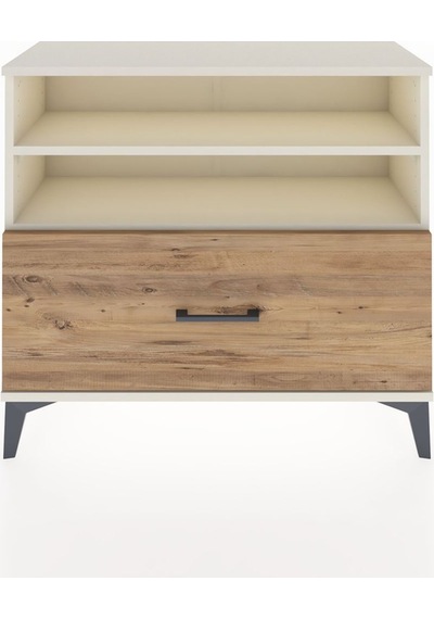 Arges Şifonyer 2 Raflı Tek Çekmeceli 88x30x80 Aytaşı-çam Aytaşı