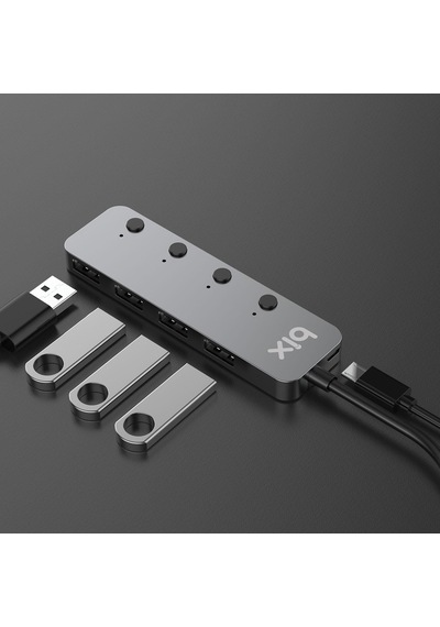 Bix BX20HB 5Gbps Type-C to USB 3.2 Gen1 4 Port Hub Çoklayıcı