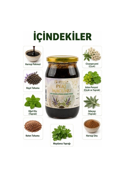 Şifakür Hayıt Tohumu Macunu Civanperçemi Aslanpençeli Bitkisel Karışım Peri Macunu 420 G