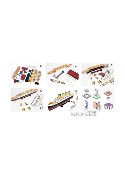 Cubic Fun 3 Boyutlu 35 Parça Puzzle Titanic Gemi