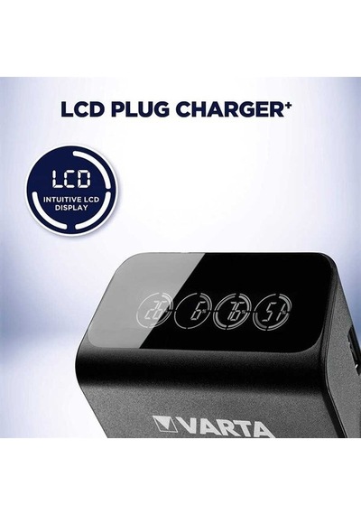 Varta Lcd Plug Charger 4Xaa 2100Mah Pilli 57687101