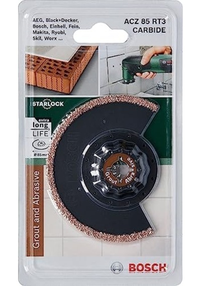 Professional Accessories Diy Carbide Serisi Derz Arası Karbür Riff Segman Testere Bıçağı, 85 Mm/acz 85 Rt3, Siyah