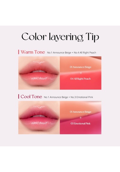Doğal Tonlarda, Uzun Süre Kalıcı, Işıltılı Tint Water Bare Tint 04 All Right Peach