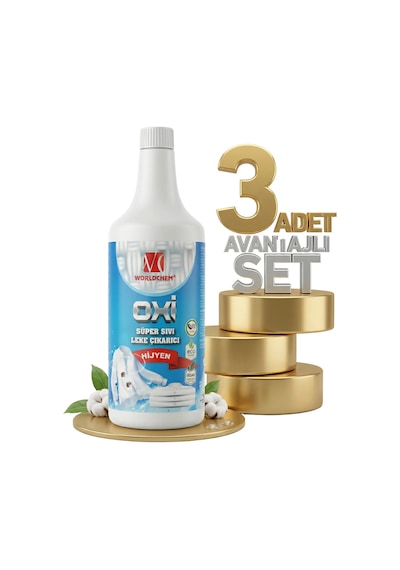 Worldchem Oxı Leke Çıkarıcı 3x1 Lt