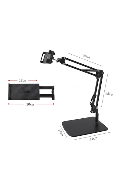 Masaüstü Ayaklı Ayarlanabilir Tablet Tutucu 360 Dönebilen, Çok Açılı Stand