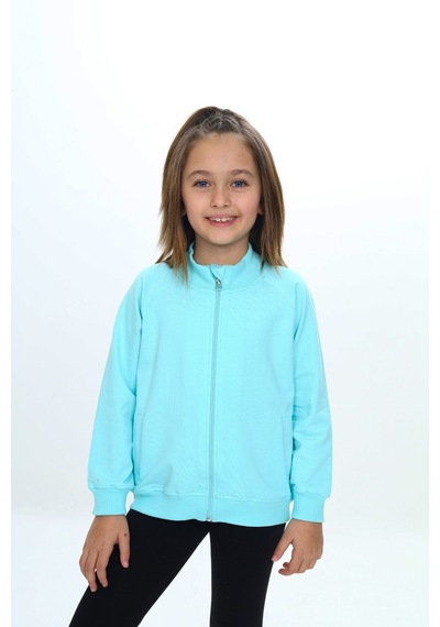 Toontoy Kız Çocuk Dik Yaka Fermuarlı Cepli Reglan Kol Örme Hırka - 2 İplik Mint Yeşili Toontoy Kız Çocuk Dik Yaka Fermuarlı Cepli Reglan Kol Örme Hırka - 2 İplik Mint Yeşili