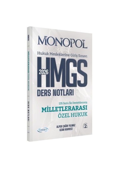 Hmgs Milletlerarası Özel Hukuk Ders Notları 2. Baskı Monopol Yayınları