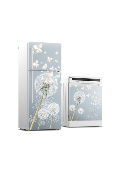 Buzdolabı Ve Bulaşık Makinası Beyaz Eşya Sticker Kaplama Beyaz Ke