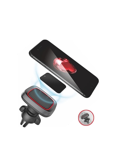 Araç İçi Manyetik Telefon Tutucu Havalandırma Izgarası Uyumlu 360 Döner Mıknatıslı Telefon Standı