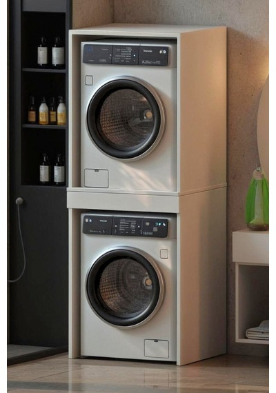Çamaşır Sepeti Çekmeceli Çamaşır Ve Kurutma Makinesi Banyo Dolabı Antrasit