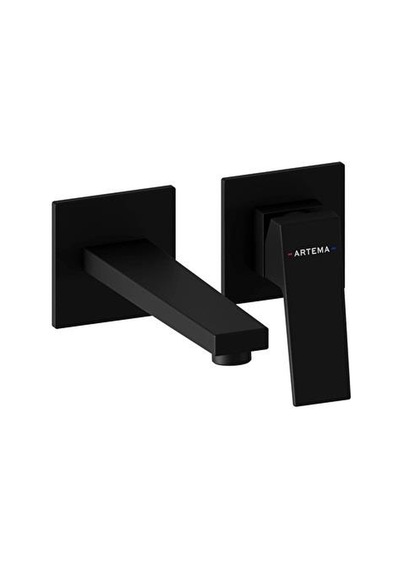 Artema Minimax Square Ank.lav.bat,kısa Mat Siyah A4359236 Ankastre Lavabo Bataryas Çok Renkli