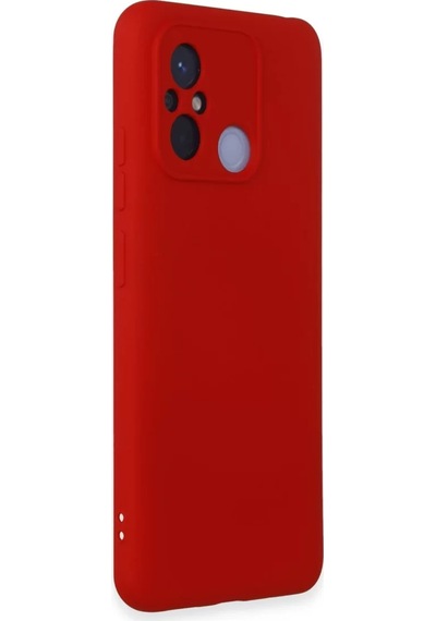 Newface Xiaomi Redmi 12c Kılıf Nano İçi Kadife Silikon - Kırmızı