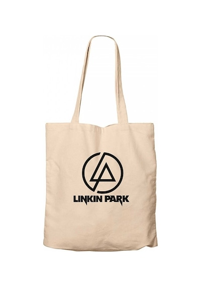 Linkin Park Logo Krem Kanvas Bez Çanta Krem
