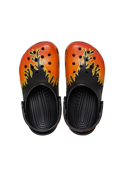 Crocs 210993 Classic Flames Clog K Siyah-kırmızı Çocuk Terlik BEYAZ