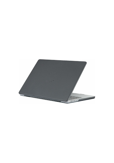 Arabulalaca Macbook Uyumlu Air 13 Inç A3449 M5 Çipli 2026 Mor Mat Doku Kılıf Hardcase Karbon Siyah