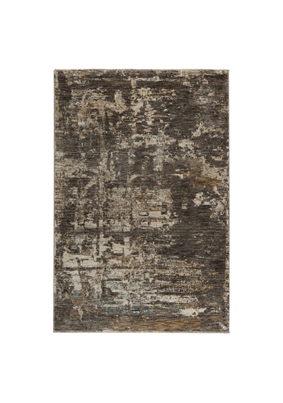 Vivanni Home Everlynn Polyester Vintage Halı Pamuk Atkı Tabanlı Modern Dokuma Ev Halısı Antrasit Kahve