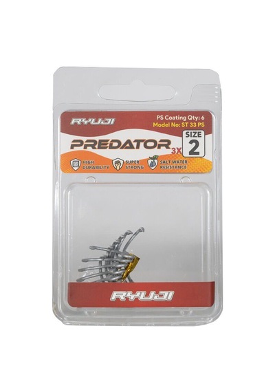 Ryuji Predatör St33 6 Adet Ps Üçlü İğne 14