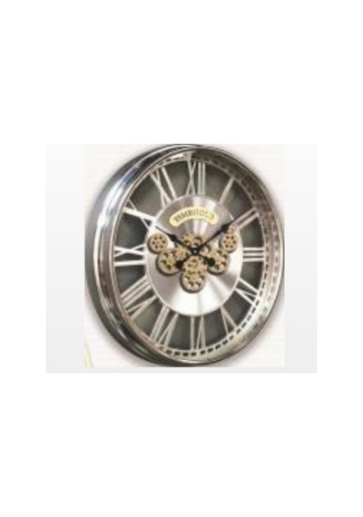 Tgç 561 G 60 Cm Çarklı Duvar Saati Büyük Boy Dekoratif Vintage Şık Tasarım Çok Renkli