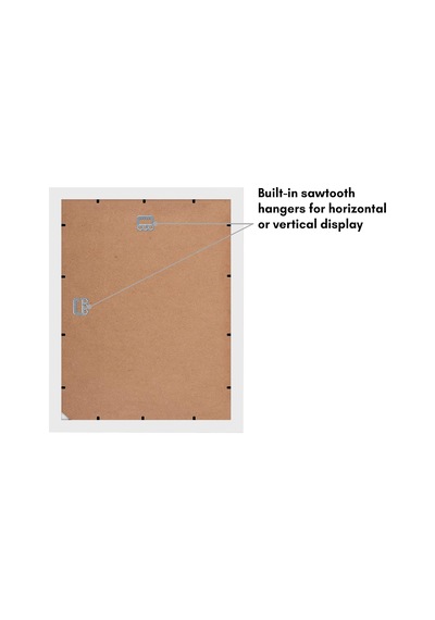 Beyaz 11x14 Resim Çerçevesi - Mat İle 5x7 Çerçeve Veya 11x14 Çerçeve Olarak Kullanın - Kırılmaya Dayanıklı Ca