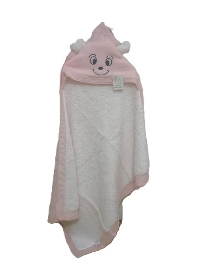 Bebe Wersoft 3 İplik Triko İçi Polar Lı Kışlık Kapüşonlu Battaniye 90 X 80 Cm Pembe Pembe