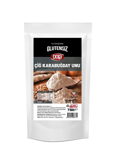 Glutensiz Çiğ Karabuğday Unu 750 Gr 0.25 KG
