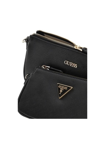Guess Noelle Saffiano Mini Kadın Çapraz Çanta Hwzg9672710 Siyah
