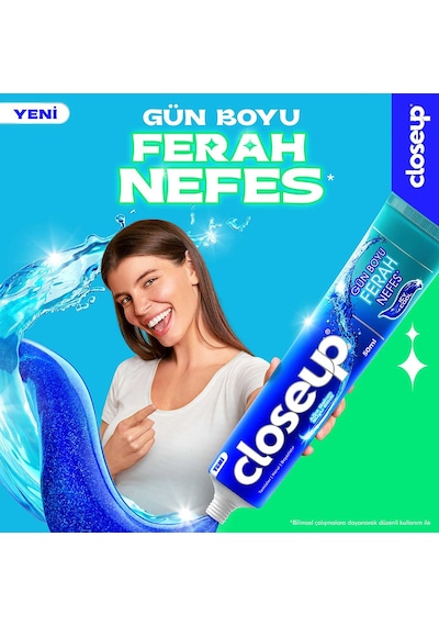 Close Up Diş Macunu Icy Cool Ağız Bakım Suyu Etkili 4 x 50 ML