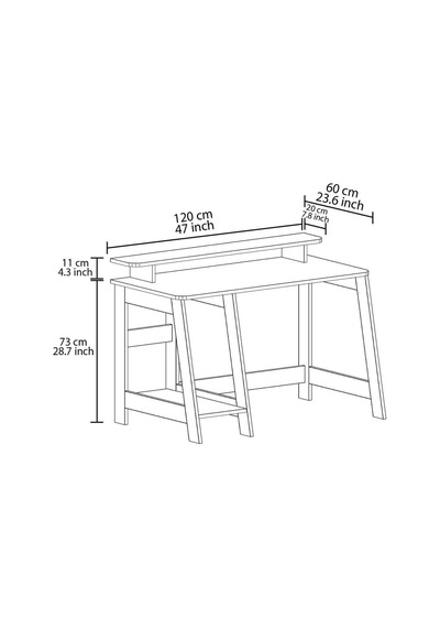 Tr Country Ergonomik Çalışma Masası, Modern Bilgisayar Masası - Beyaz Diğer