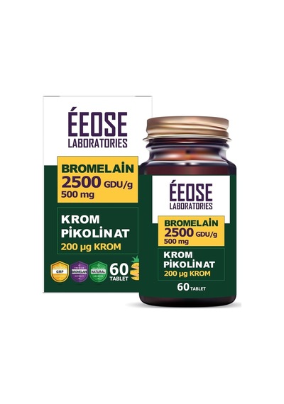 Eeose Bromelain Krom Pikolinat 60 Tablet