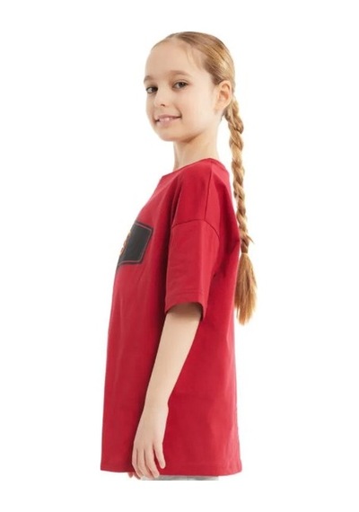 Galatasaray Lisanslı Kırmızı Çocuk T-shirt KIrmızı