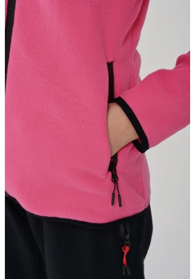 Exuma Kadın Pembe Tam Fermuarlı Polar 2322003-pembe Pembe