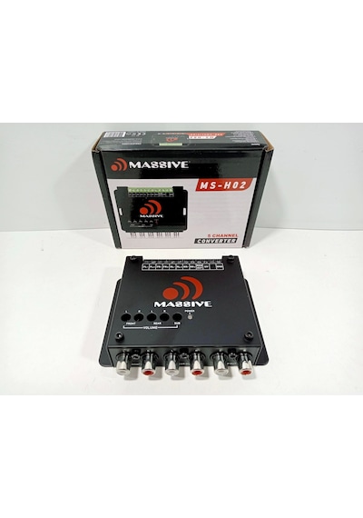 Massive 5 Kanal Deck Çevirici - Massive Ms-h02 Tetiklemeli 5 Kanal Amfi Dönüştürücü
