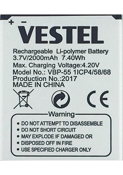 Senalstore Vestel Venüs 5.5 Uyumlu Pil Batarya 5.5x 5.5v Vbp-55 İthal