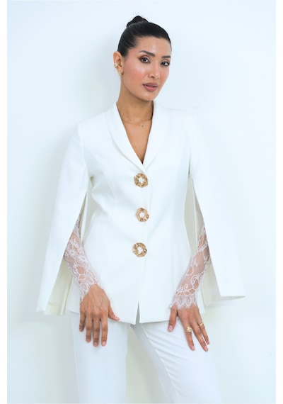 Dorne Moda Özel Koleksiyon Dantel Detaylı Takım Elbise - Düğün - Mezuniyet - Ofis Şıklığı siyah Dorne Moda Özel Koleksiyon Dantel Detaylı Takım Elbise - Düğün - Mezuniyet - Ofis Şıklığı siyah