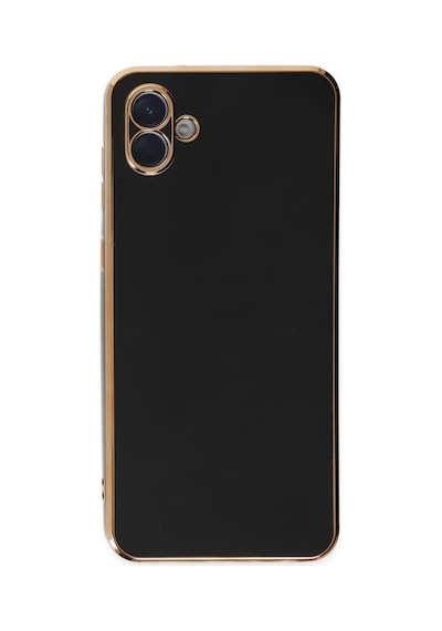 Samsung Galaxy Uyumlu A04 Kılıf Volet Silikon - Siyah Bz8683140450151
