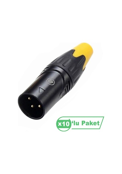 Losen La1129bg Xlr 3-pin Erkek Konnektör Gold Pins
