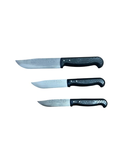 Mobilreyon Maraş Mutfak Bıçak Seti 3'lü,doğrama Bıçağı,17-21-23cm
