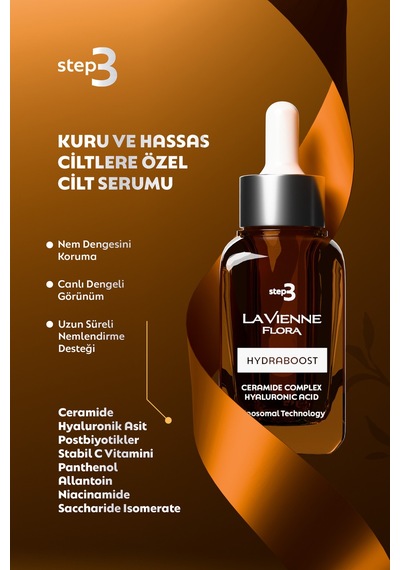 Hydraboost,üçlü Hyaluronik Asit Ve Seramid Kompleks,%5 C Vitamini,yoğun Nemlendirici Liposamal Serum - 803242356