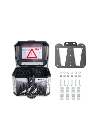 Gp Kompozit Dsn05 Universal 37 Lt Desenli Alüminyum Motosiklet Çantası Diğer